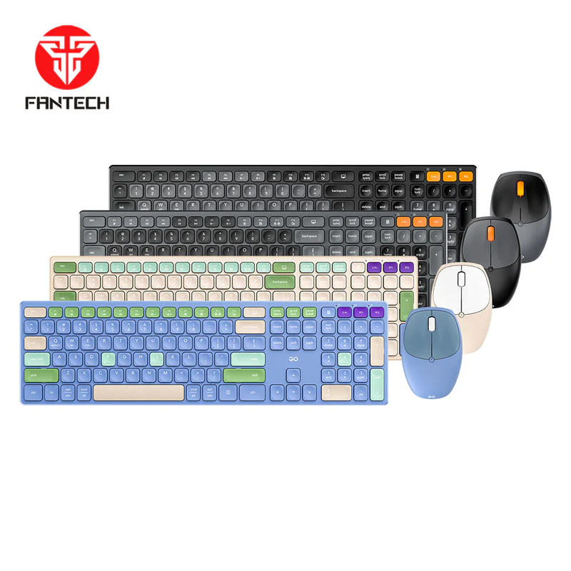 Fantech GO Pop WK895 Wireless Combo Kit Keyboard & Mouse - Black Fantech GO Pop WK895 Wireless Combo Kit Keyboard & Mouse - Black